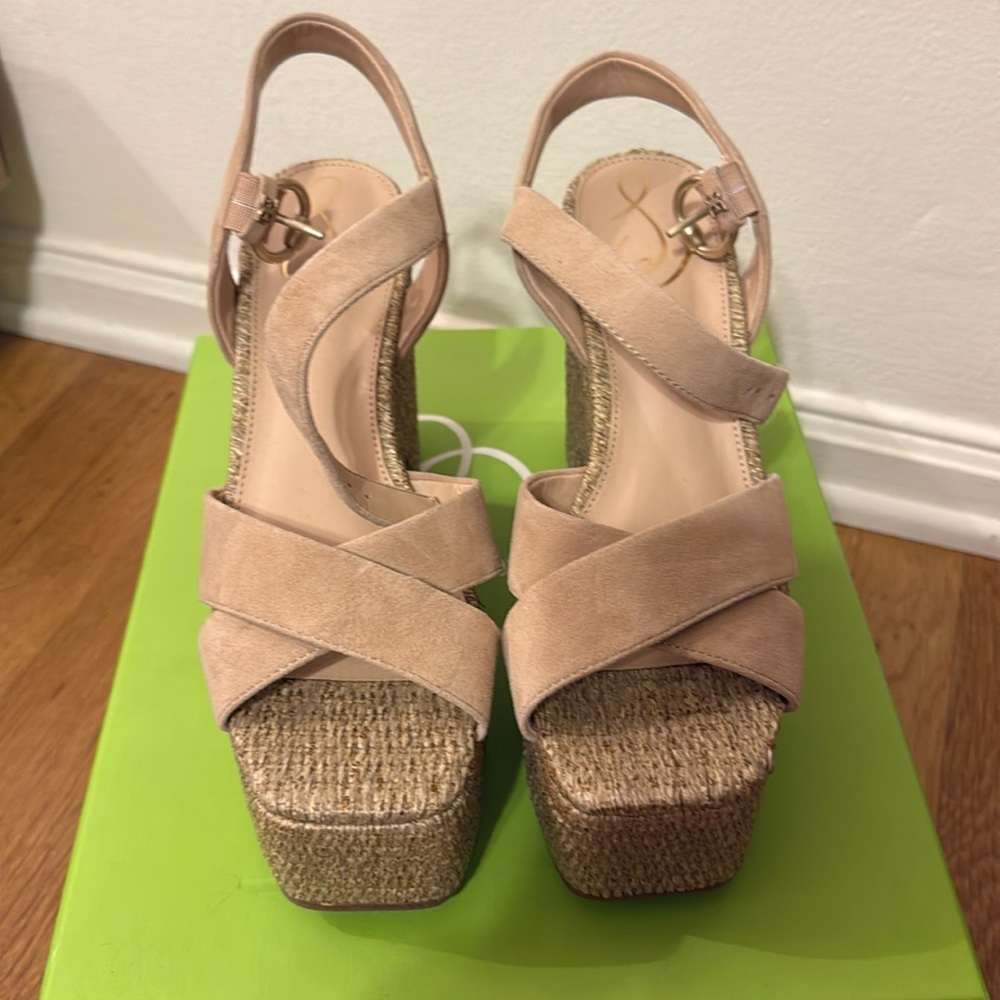 Sam Edelman Trianna Suede Wedge 7.5